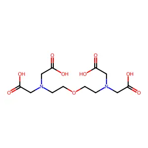 Bis(2-aminoethyl) ether N,N,N',N'-tetraacetic acid structure