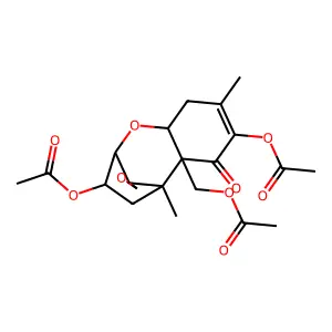 Trichothec-8-en-7-one, 3,8,15-tris(acetyloxy)-12,13-epoxy-, (3alpha)- structure