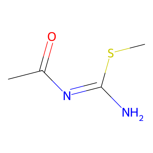 methyl N'-acetylcarbamimidothioate structure