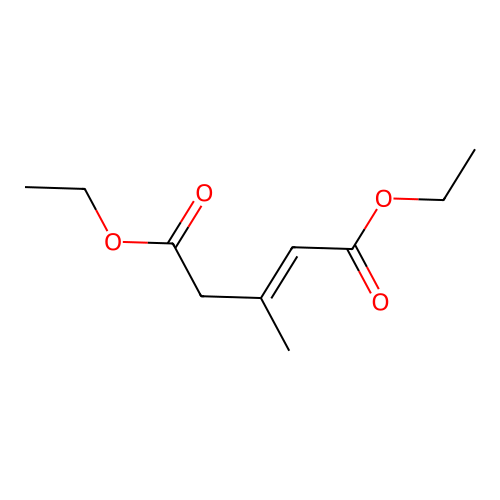 Diethyl 3-methylpent-2-enedioate structure