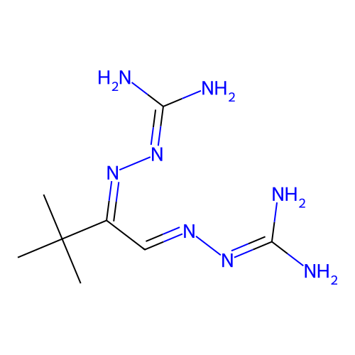 tert-Butylglyoxal-bis-guanylhydrazon structure