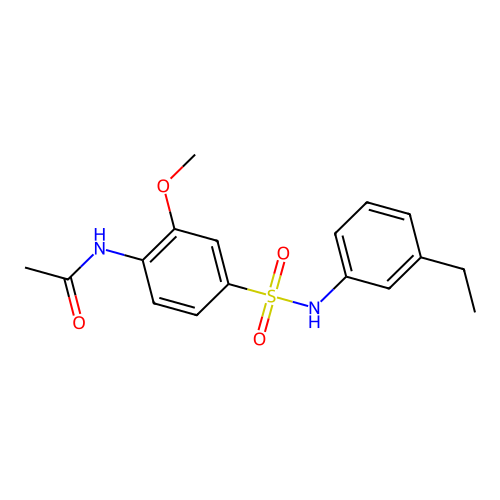 N-{4-[(3-ethylphenyl)sulfamoyl]-2-methoxyphenyl}acetamide structure