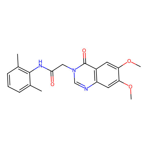 2-(6,7-dimethoxy-4-oxoquinazolin-3(4H)-yl)-N-(2,6-dimethylphenyl)acetamide structure