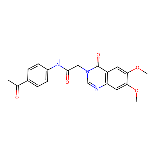 N-(4-acetylphenyl)-2-(6,7-dimethoxy-4-oxoquinazolin-3(4H)-yl)acetamide structure