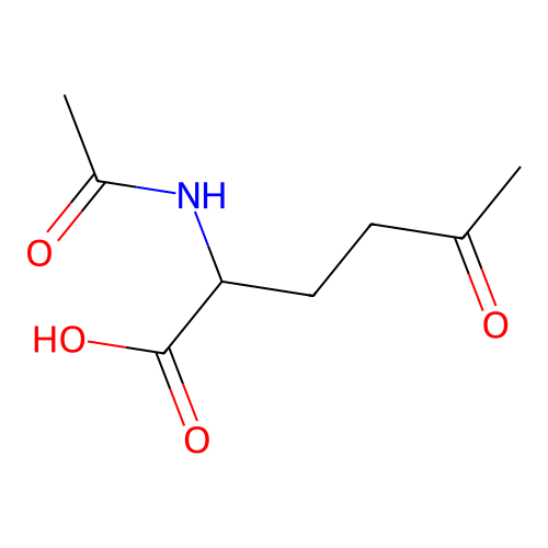 2-乙酰氨基-5-氧代己酸 structure