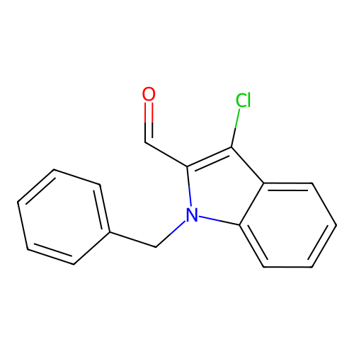 1-Benzyl-3-chloroindole-2-carbaldehyde structure