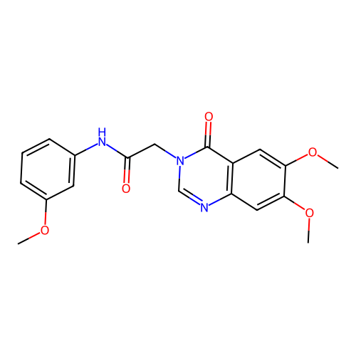 2-(6,7-dimethoxy-4-oxoquinazolin-3(4H)-yl)-N-(3-methoxyphenyl)acetamide structure