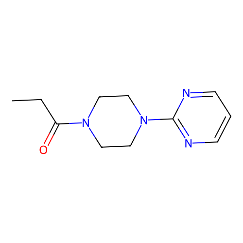 2-(4-Propionyl 1-piperazinyl)pyrimidine structure