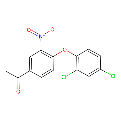 1-(4-(2,4-Dichlorophenoxy)-3-nitrophenyl)ethanone structure