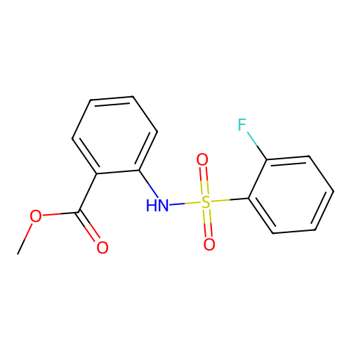 Methyl 2-[(2-fluorophenyl)sulfonylamino]benzoate structure