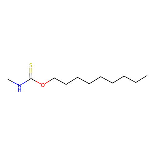 O-nonyl Methylaminomethanethioate structure