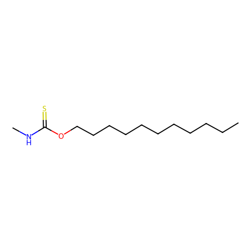 O-undecyl Methylaminomethanethioate structure