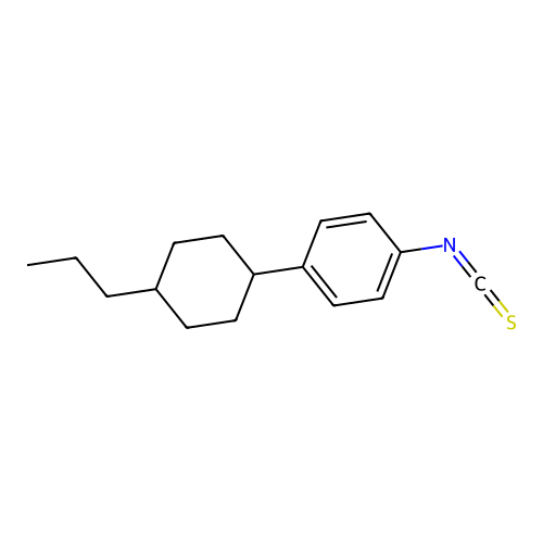 1-Isothiocyanato-4-(trans-4-propylcyclohexyl)benzene structure