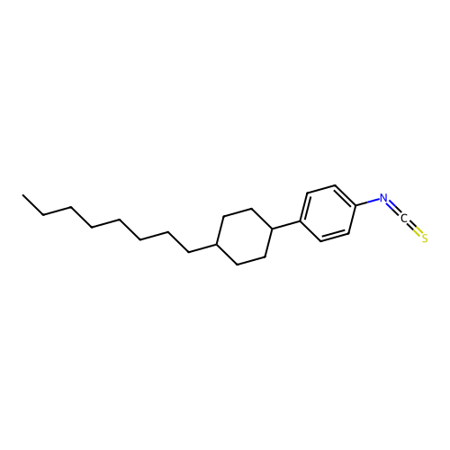 1-Isothiocyanato-4-(trans-4-octylcyclohexyl)benzene structure