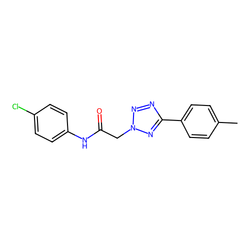 N-(4-chlorophenyl)-2-[5-(4-methylphenyl)-2H-tetrazol-2-yl]acetamide structure