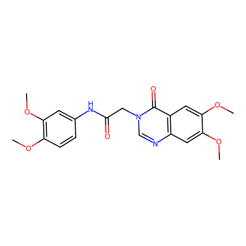 2-(6,7-dimethoxy-4-oxoquinazolin-3(4H)-yl)-N-(3,4-dimethoxyphenyl)acetamide structure