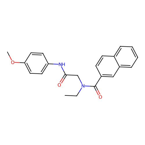 N-ethyl-N-[2-(4-methoxyanilino)-2-oxoethyl]naphthalene-2-carboxamide structure