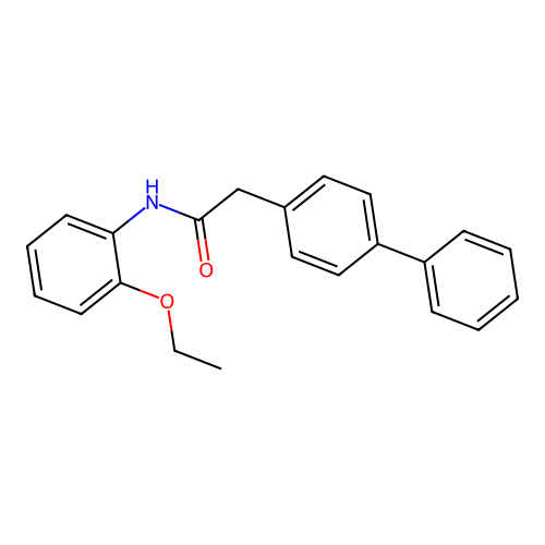 N-(2-ethoxyphenyl)-2-(4-phenylphenyl)acetamide structure