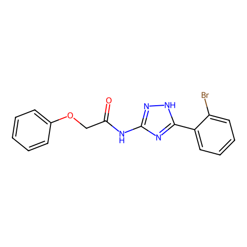 N-(3-(2-Bromophenyl)-1H-1,2,4-triazol-5-yl)-2-phenoxyacetamide structure