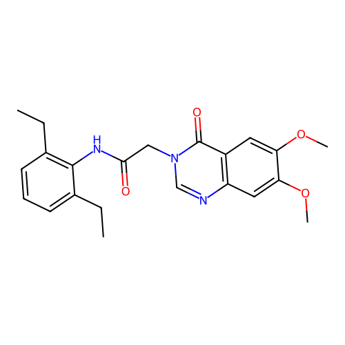 N-(2,6-diethylphenyl)-2-(6,7-dimethoxy-4-oxoquinazolin-3(4H)-yl)acetamide structure