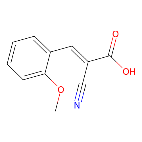 2-Cyano-3-(2-methoxyphenyl)acrylic acid structure