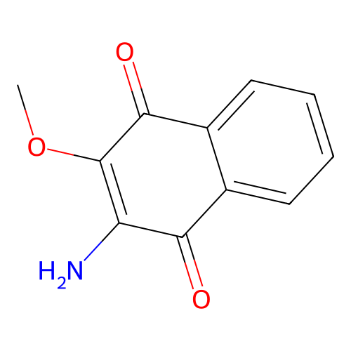 [1,4]Naphthoquinone, 2-amino-3-methoxy- structure