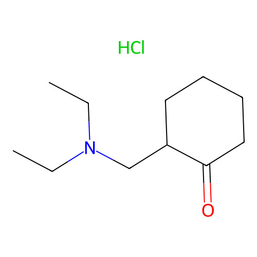 2-[(Diethylamino)methyl]cyclohexanone hydrochloride structure