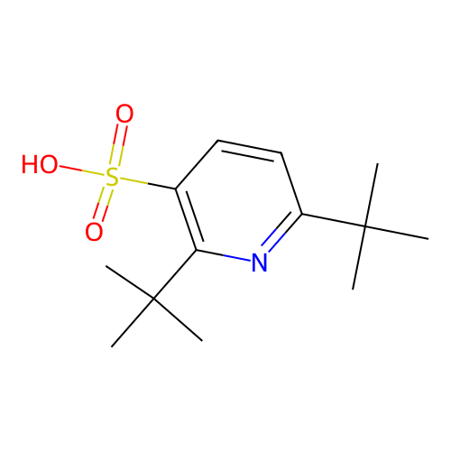 2,6-Ditert-butylpyridine-3-sulfonic acid structure