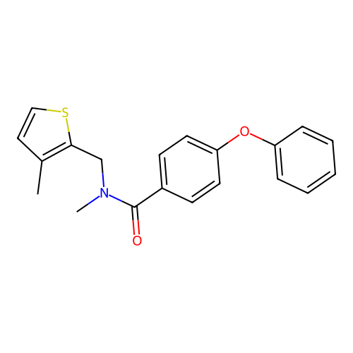 N-methyl-N-[(3-methylthiophen-2-yl)methyl]-4-phenoxybenzamide structure