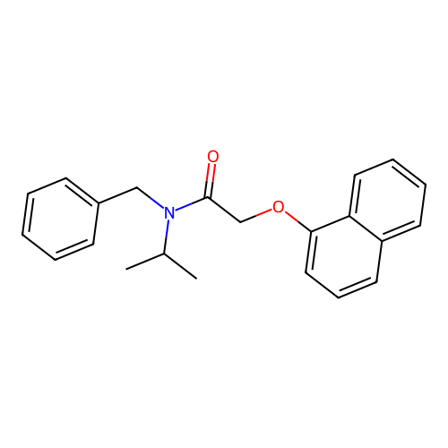 N-benzyl-2-(naphthalen-1-yloxy)-N-(propan-2-yl)acetamide structure