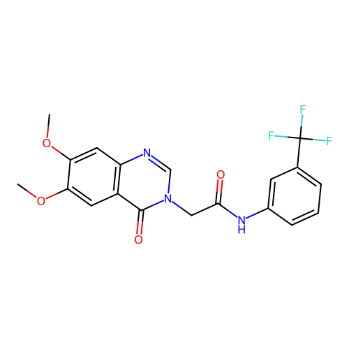 C19H16F3N3O4 structure