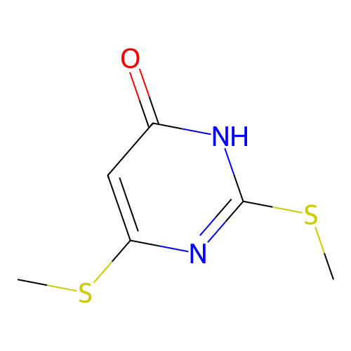 2,6-Bis(methylsulfanyl)pyrimidin-4(3h)-one structure