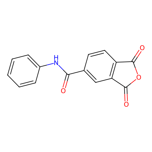 1,3-二氧代-N-苯基-2-苯并呋喃-5-甲酰胺 structure