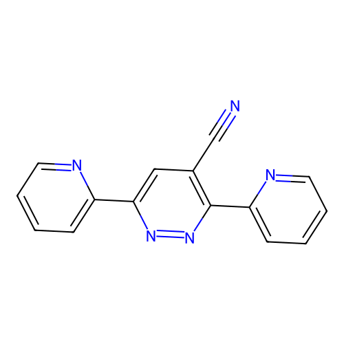 3,6-Dipyridin-2-ylpyridazine-4-carbonitrile structure