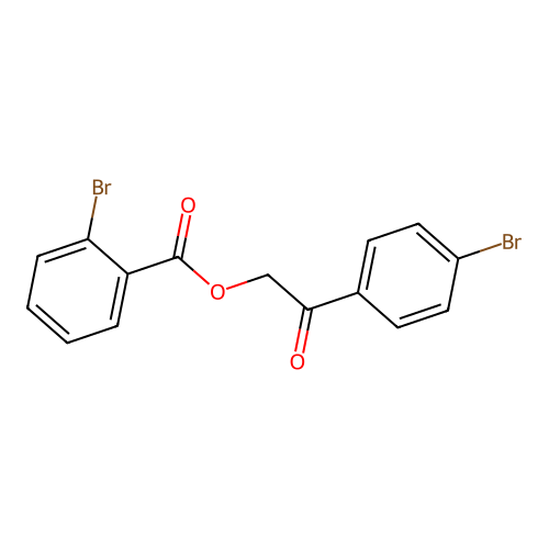 2-(4-Bromophenyl)-2-oxoethyl 2-bromobenzoate structure