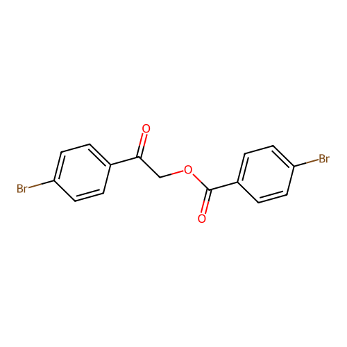 2-(4-Bromophenyl)-2-oxoethyl 4-bromobenzoate structure