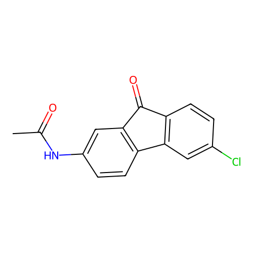 N-(6-Chloro-9-oxo-9H-fluoren-2-yl)ethanimidic acid structure