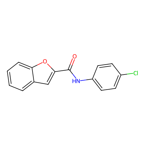 N-(4-Chlorophenyl)benzofuran-2-carboxamide structure