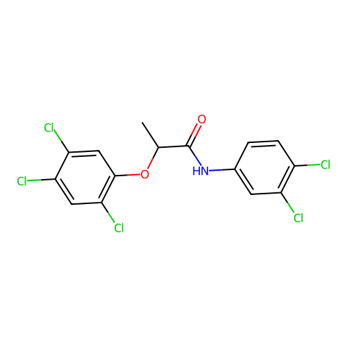 N-(3,4-dichlorophenyl)-2-(2,4,5-trichlorophenoxy)propanamide structure