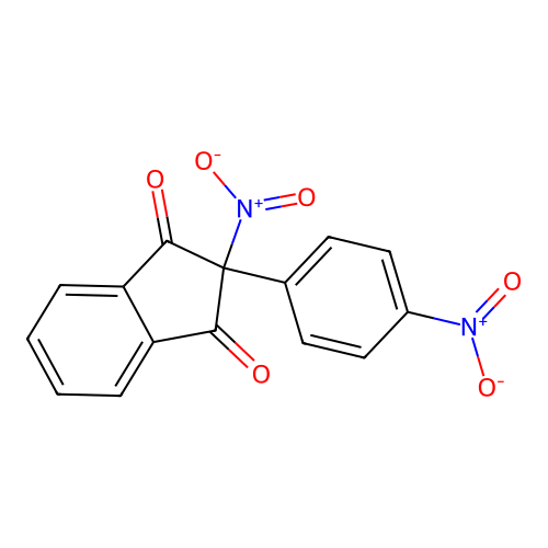 2-nitro-2-(4-nitrophenyl)-1H-indene-1,3(2H)-dione structure