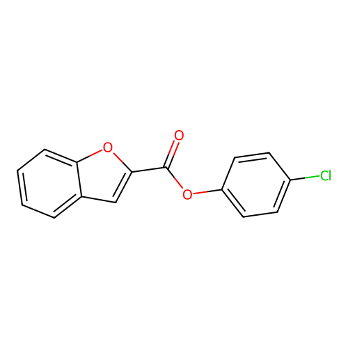 4-Chlorophenyl 1-benzofuran-2-carboxylate structure
