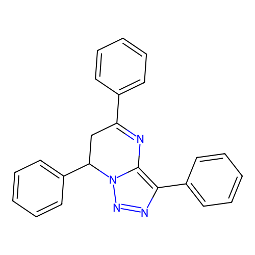 [1,2,3]Triazolo[1,5-a]pyrimidine, 6,7-dihydro-3,5,7-triphenyl- structure