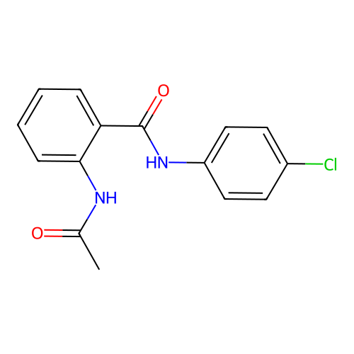 2-acetamido-N-(4-chlorophenyl)benzamide structure