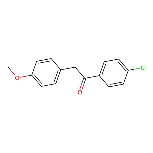 1-(4-Chlorophenyl)-2-(4-methoxyphenyl)ethanone structure