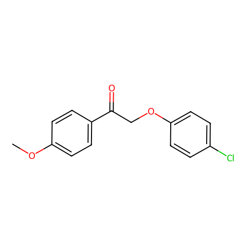 2-(4-Chlorophenoxy)-1-(4-methoxyphenyl)ethanone structure