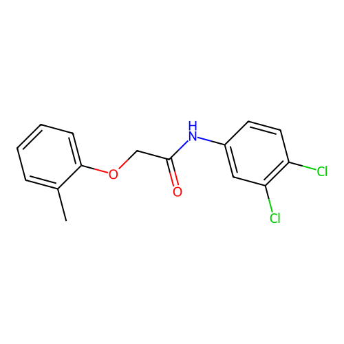 N-(3,4-dichlorophenyl)-2-(2-methylphenoxy)acetamide structure
