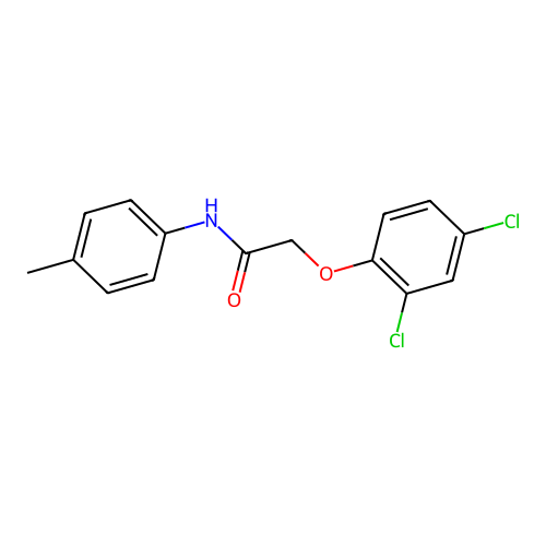 2-(2,4-dichlorophenoxy)-N-(4-methylphenyl)acetamide structure