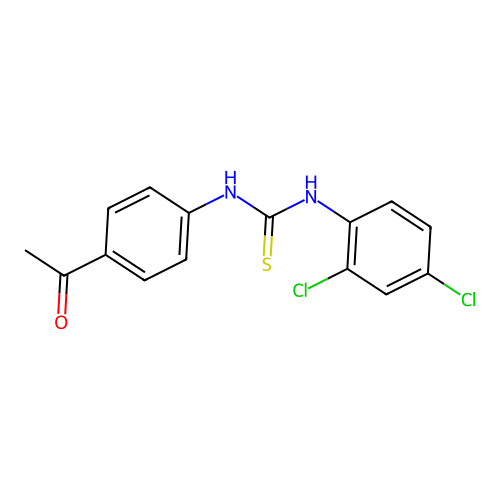 1-(4-Acetylphenyl)-3-(2,4-dichlorophenyl)thiourea structure