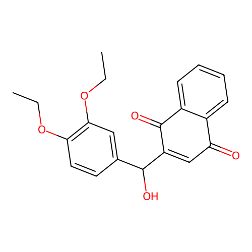 2-[(3,4-Diethoxyphenyl)-hydroxymethyl]naphthalene-1,4-dione structure