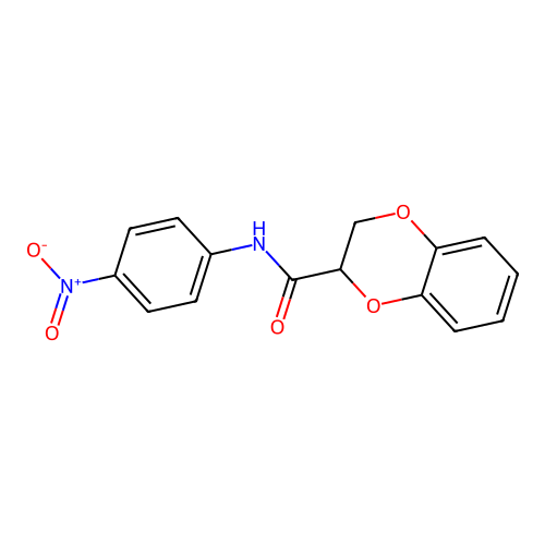 N-(4-nitrophenyl)-2,3-dihydro-1,4-benzodioxine-3-carboxamide structure